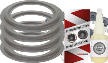 Preview: Quadral All-Craft AC 410 Speaker Surround Re-Foam Repair Kit - 4 Pieces Surrounds For Woofer